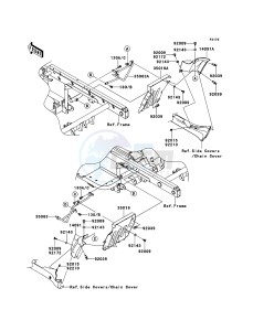 MULE 4010 TRANS 4x4 DIESEL KAF950GCF EU drawing Flap