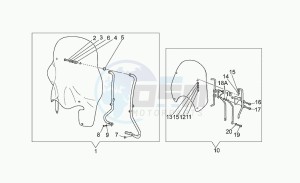 California 1100 Stone EV/EV Touring/80 drawing Windscreen