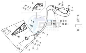 RX 50 (EMEA) drawing Exhaust unit