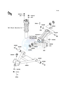 MULE 3010 TRANS 4x4 DIESEL KAF950C7F EU drawing Front Suspension