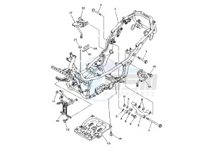 YP MAJESTY 250 drawing FRAME