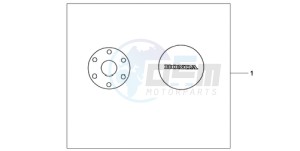 CB600FA39 Spain - (SP / ABS ST) drawing CRANKCASE COVER SET PEARL COOL WHITE