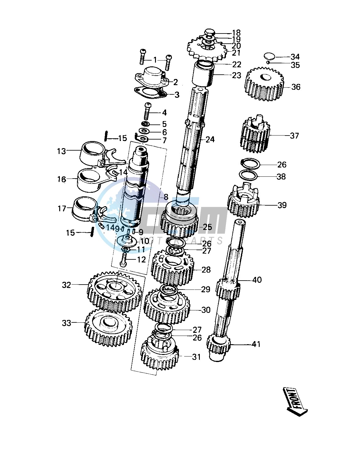 TRANSMISSION_CHANGE DRUM-- KE100-A5_A6_A7_A8- -