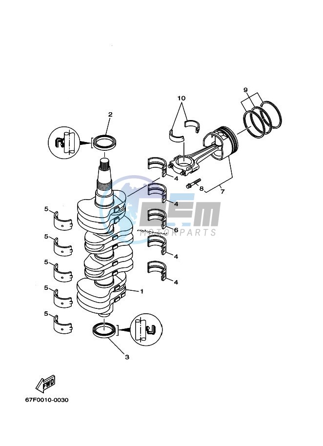 CRANKSHAFT--PISTON