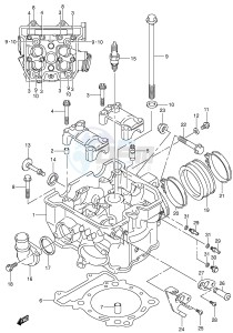 DR-Z400 (E3-E28) drawing CYLINDER HEAD