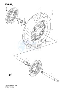 VLR1800 (E2) drawing FRONT WHEEL