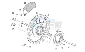 V7 Classic 750 drawing Rear wheel I