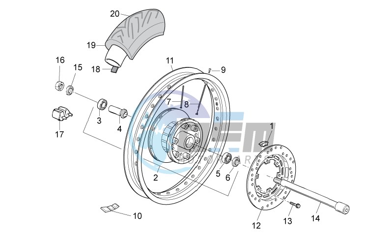 Rear wheel I