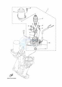 F150DET drawing TILT-SYSTEM-2