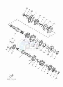 YZ85LW YZ85 (B0GB) drawing TRANSMISSION