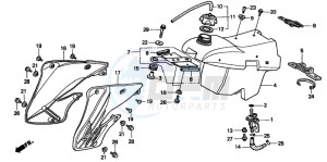 CR125R drawing FUEL TANK