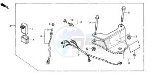 TRX250TM FOURTRAX RECON drawing TRAILER HITCH SET (A/CM)