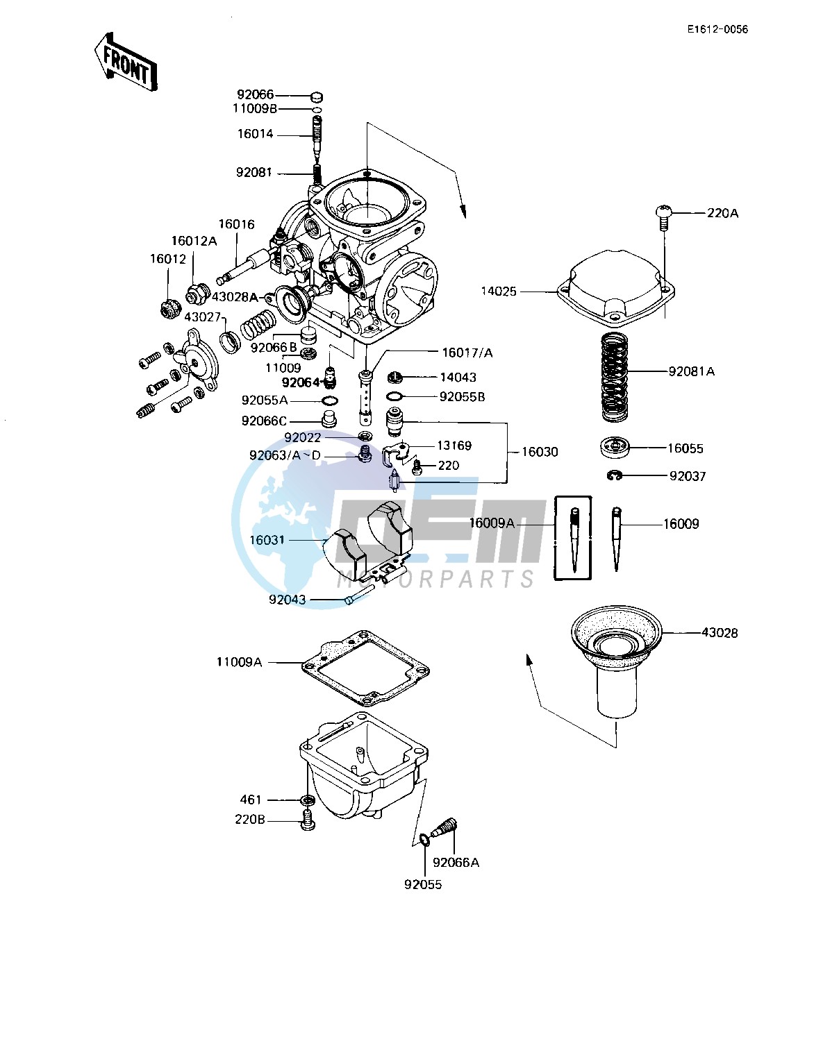 CARBURETOR PARTS -- KZ1000-J1_J2- -