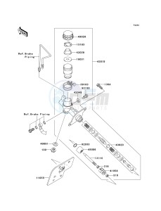 KRF 750 B [TERYX 750 4X4] (B8F) B8F drawing MASTER CYLINDER