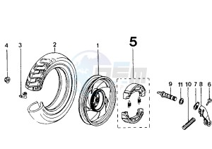 SV GEO - 125 cc drawing REAR WHEEL