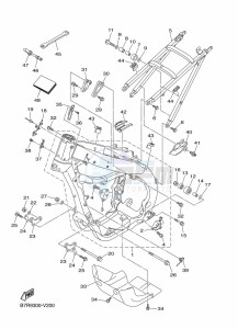 WR450F (B7R9) drawing FRAME