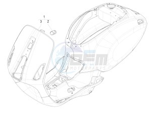 Sprint 125 4T 3V ie (APAC) (CAPH, EX, RK, TW, VT) drawing Frame/bodywork