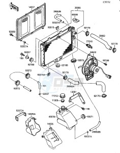 KSF 250 A [MOJAVE 250] (A8-A9) [MOJAVE 250] drawing RADIATOR