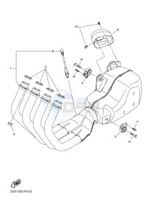 XJ6N 600 XJ6-N (NAKED) (20SR 20SU) drawing EXHAUST