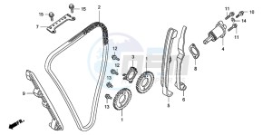 CB1300 CB1300SUPER FOUR drawing CAM CHAIN/TENSIONER