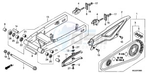 NC700XD NC700X 2ED drawing SWING ARM