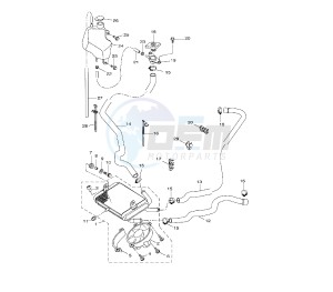 VP X-CITY 125 drawing COOLING SYSTEM