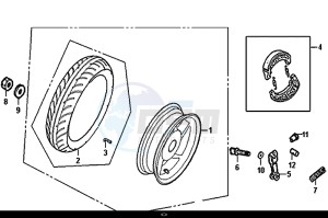 FIDDLE III 50 (25 KM/H) (XA05W5-NL) (E4) (L7-M0) drawing REAR WHEEL