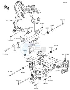 VERSYS 650 ABS KLE650FHFA XX (EU ME A(FRICA) drawing Engine Mount