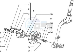 Hexagon 150 EXV1T 150cc drawing Disc brake