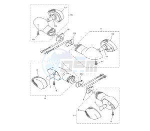 FZ8-S 800 drawing FLASHER LIGHT