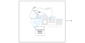 CBR1000RR9 BR / HRC MME - (BR / HRC MME) drawing INDOOR BODY COVER HRC