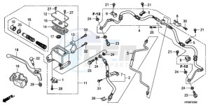 TRX700XX9 Australia - (U) drawing FRONT BRAKE MASTER CYLINDER