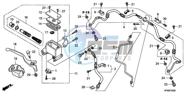 FRONT BRAKE MASTER CYLINDER