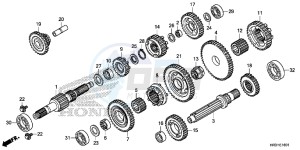 TRX420FM1H TRX420 ED drawing TRANSMISSION (TRX420FE1/FM1/FM2/TE1/TM1)