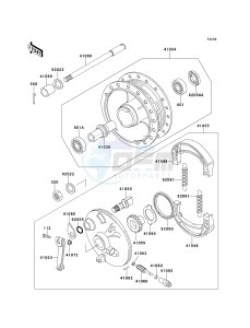 KE 100 B [KE100] (B16-B20) [KE100] drawing FRONT HUB