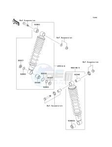 KSF 250 A [MOJAVE 250] (A10-A14) [MOJAVE 250] drawing SHOCK ABSORBER-- S- -