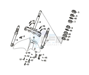 SYMPHONY ST 125 EURO4 L7 drawing FRONT FORK/ FRONT FENDER / STEERING HEAD BEARING