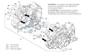 RSV 1000 Tuono drawing Crankcase I