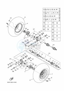 YFM450FWBD KODIAK 450 (B5R1) drawing REAR WHEEL