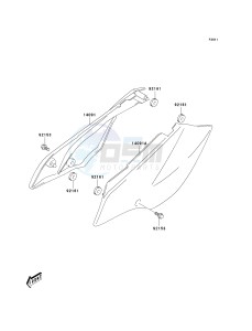 KLX 125 B [KLX125L] (B1-B3) [KLX125L] drawing SIDE COVERS