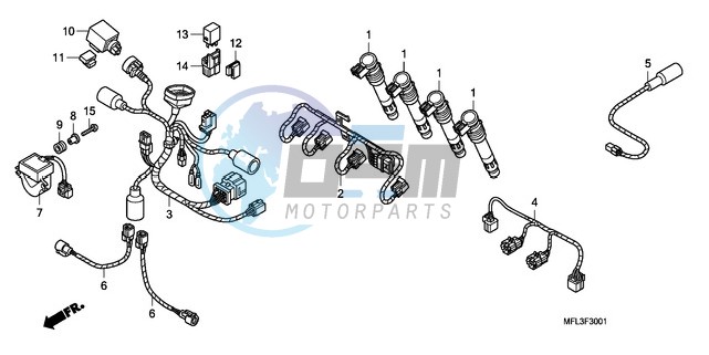 SUB HARNESS (CBR1000RR)