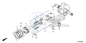 SH300AD SH300i E drawing CRANKSHAFT/ PI STON