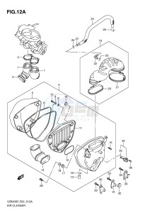 VZ800 (E2) MARAUDER drawing AIR CLEANER (MODEL K9)