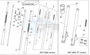 RSV 2 1000 drawing Front fork I