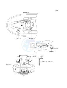 JT 1100 F [1100 STX D.I.] (F1-F2) [1100 STX D.I.] drawing LABELS