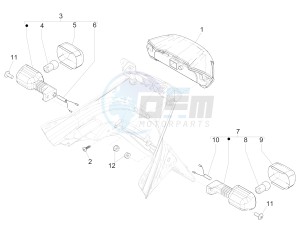 NRG POWER DT 50 drawing Rear headlamps - Turn signal lamps