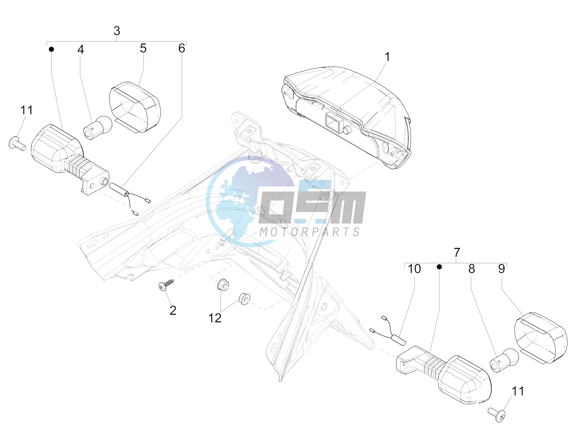 Rear headlamps - Turn signal lamps