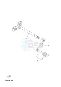 XT660Z TENERE (2BD6 2BD6 2BD6) drawing SHIFT SHAFT