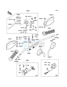 KLE500 KLE500B7F GB XX (EU ME A(FRICA) drawing Handlebar