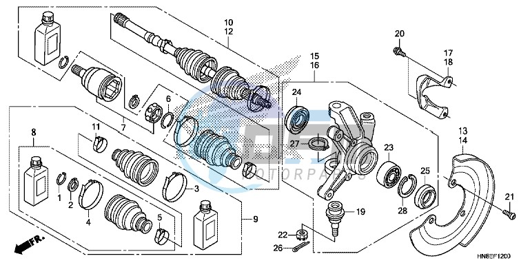 FRONT KNUCKLE